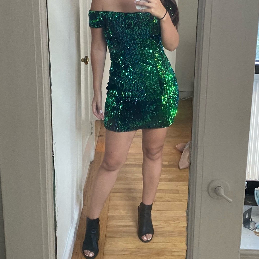 Sequin mini dress